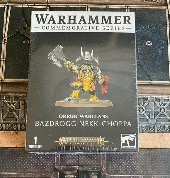 Age of Sigmar Orruk Warclans Bazdrogg Nekk-Choppa Limited Edition Warhammer Plus